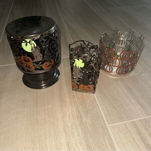 Bath & Body Works Halloween Themed Candle Holders and Soap Holder